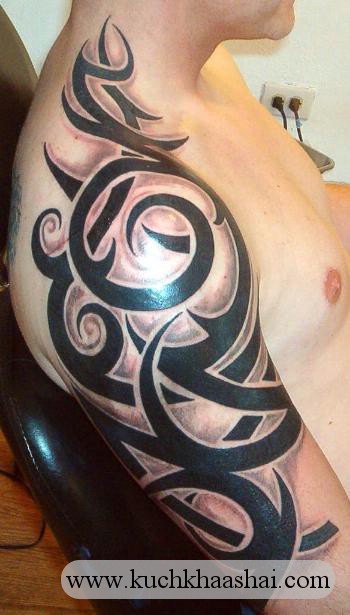 tribal half sleeve tattoos for men