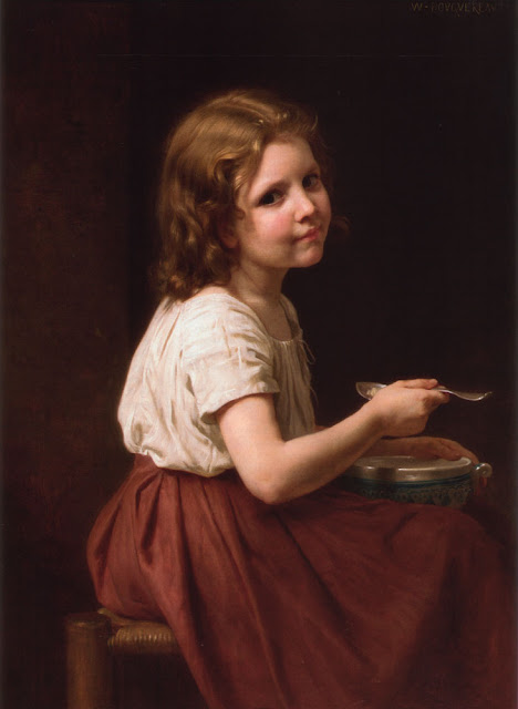 soup,Bouguereau,genre painting