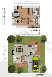 บ้านสองชั้น มหาพรหม 3 ห้องนอน 3 ห้องน้ำ [060]