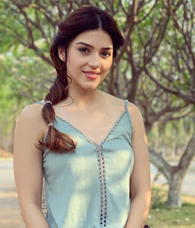 Mehreen Pirzada in Yash Color Dress with Cute and Lovely Smile 1