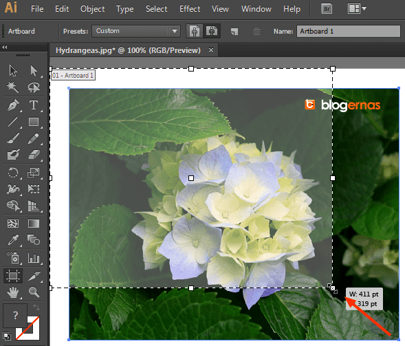 Cara Crop Gambar dengan Adobe Illustrator