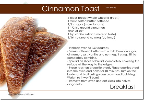 cinnamon toast