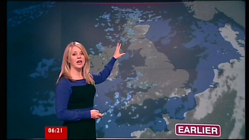 As Laura Tobin covering for Carol Kirkwood is a Met Office employee who 