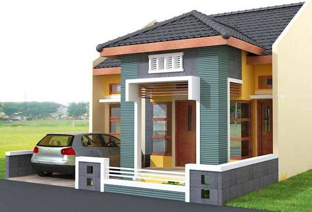 Desain rumah minimalis modern 1 lantai type 45