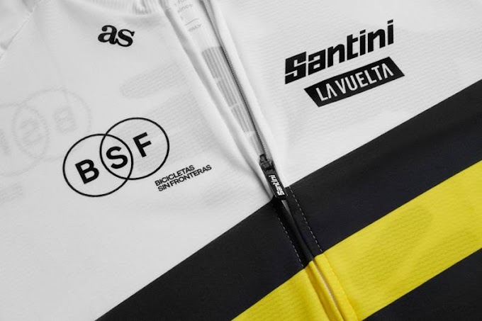 Un nuevo maillot premia la solidaridad en La Vuelta y apoya la labor de la ONG española Bicicletas Sin Fronteras