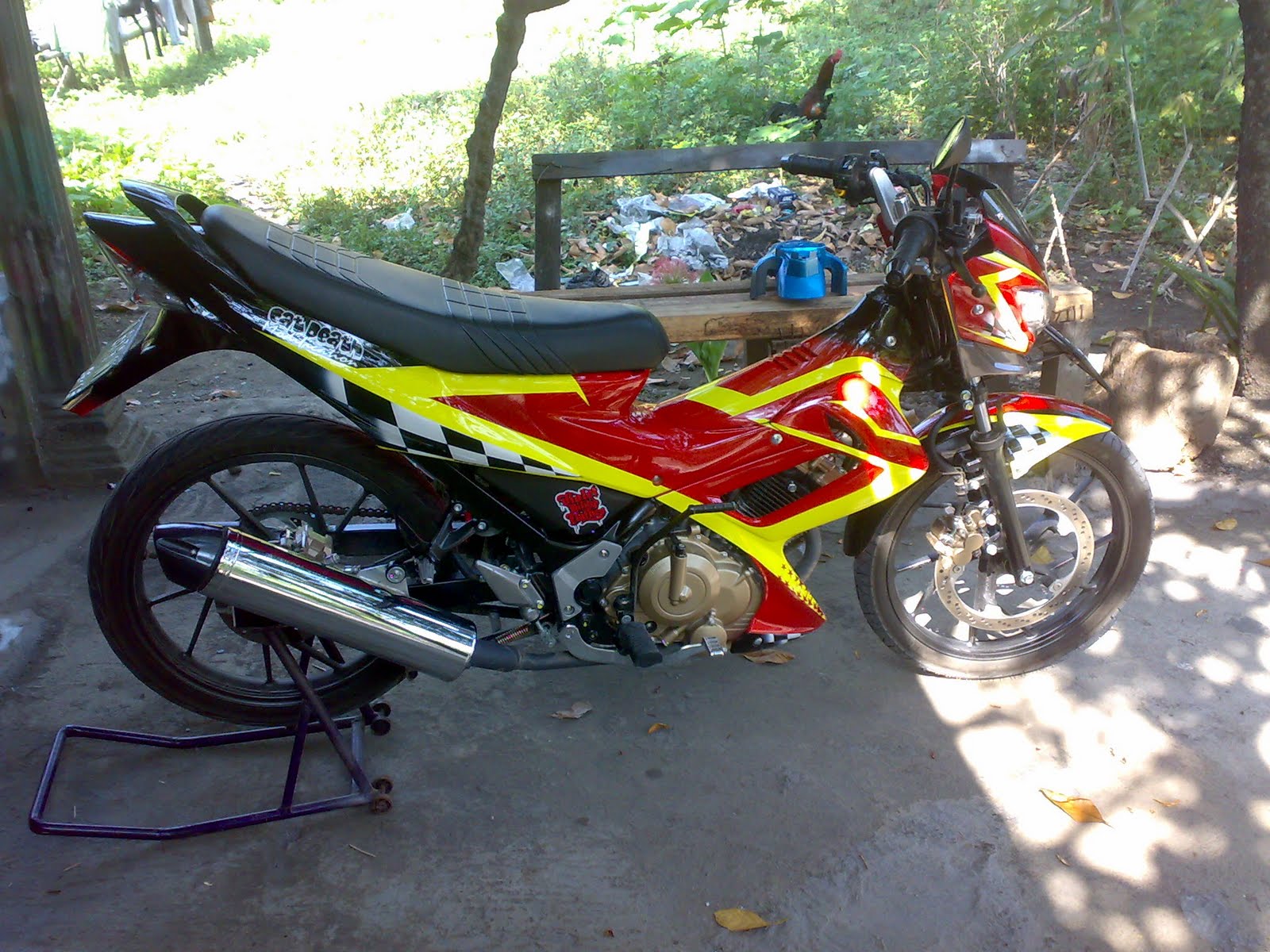 cat death modification: satria fu modif