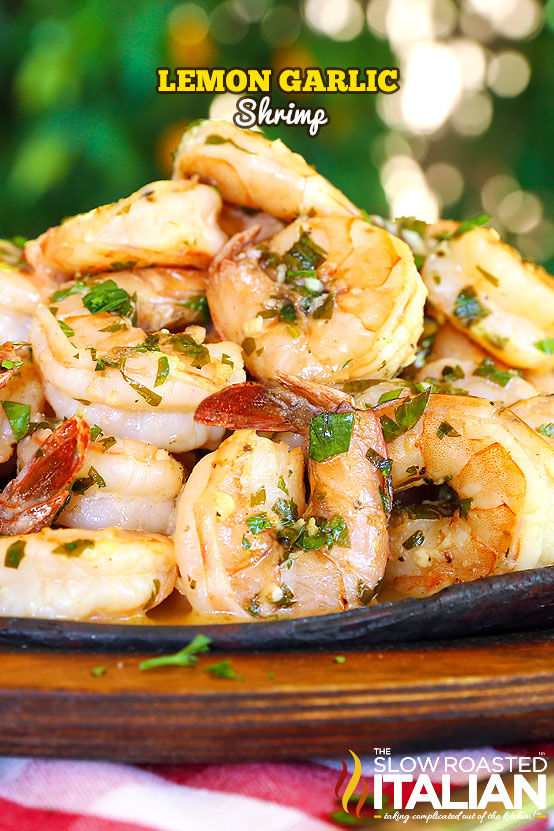 Lemon garlic shrimp