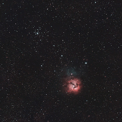 Nebulosa M 20 i cúmul M21 a Sagitari - 24/07/2022