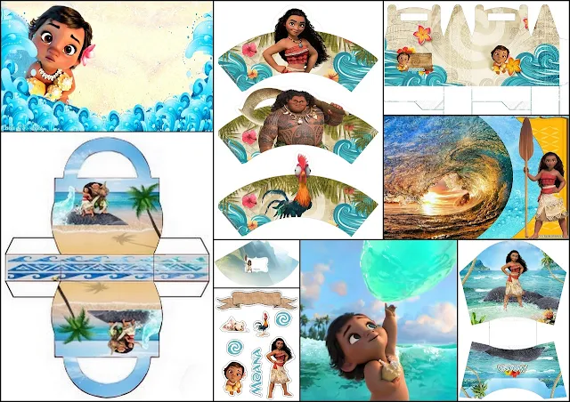 Moana: Free Printable Cake Toppers. - Oh My Fiesta! in english