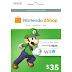 NINTENDO ESHOP 35 USD CARD US