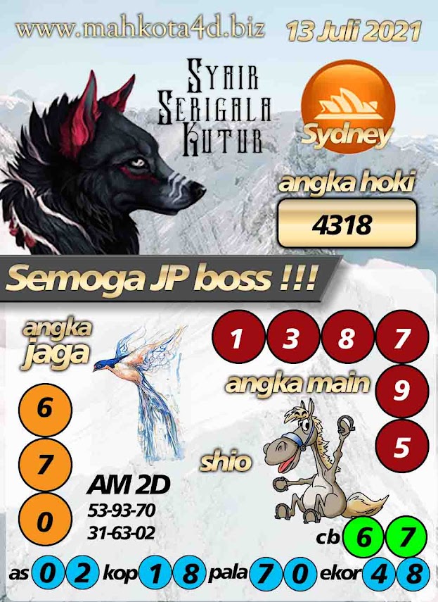 Syair Prediksi Togel Sydney - SDY Selasa, 13  - Juli - 2021