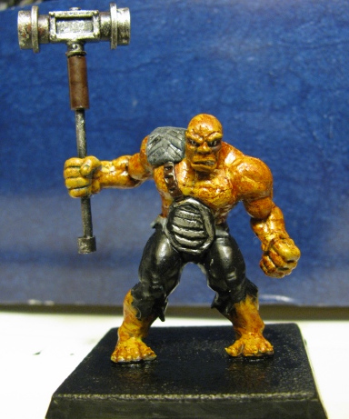 Fallout super mutant miniature (converted from Heroclix Hulk figure)