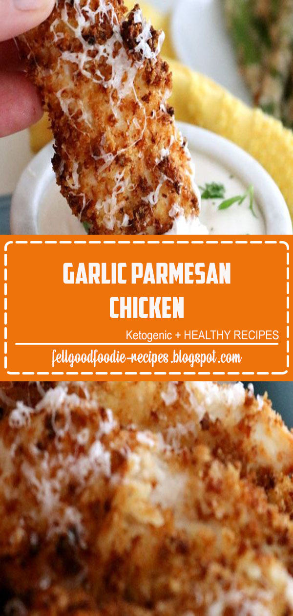 Slam Dunk! {12-minute} Crispy Garlic Parmesan Chicken Tenders made in the Air Fryer! #AirFryer #Chicken #Recipes