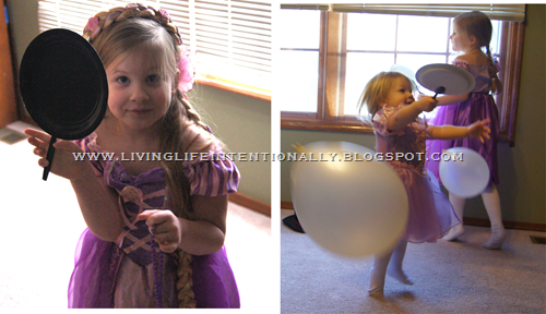 Tangled Party Game with DIY Frying Pans