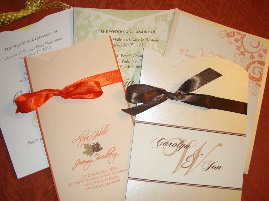 For weddings and events These can be used as programs for the ceremony or 