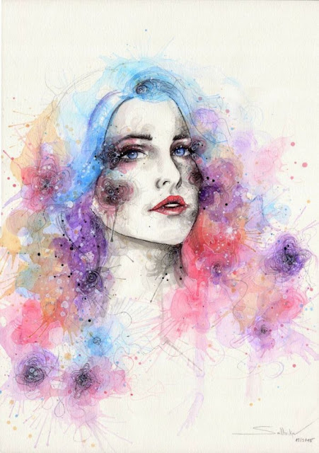 Sabina Sykorova watercolor paintings