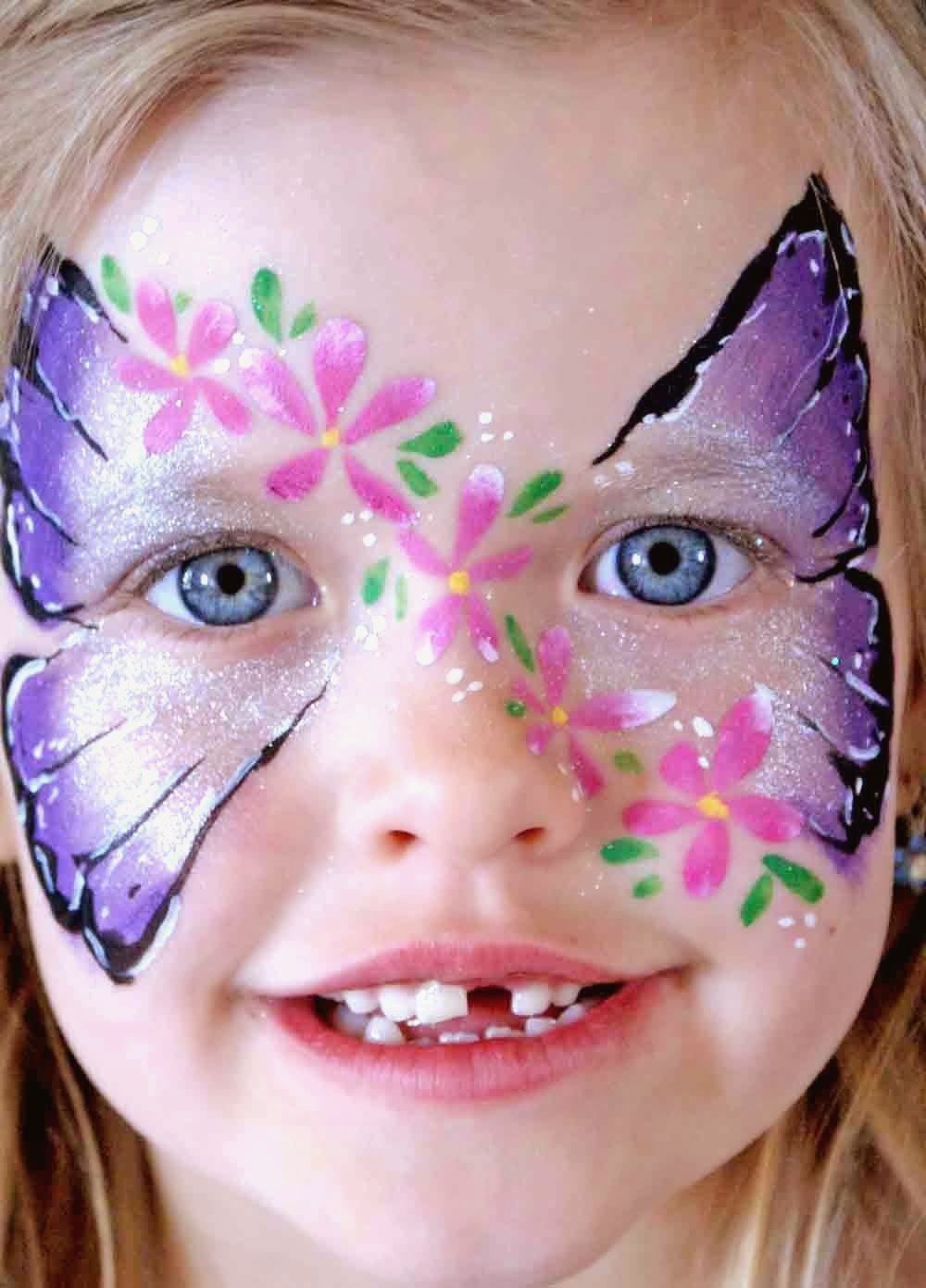 cute face  painting  ideas for girls Art Craft Gift Ideas