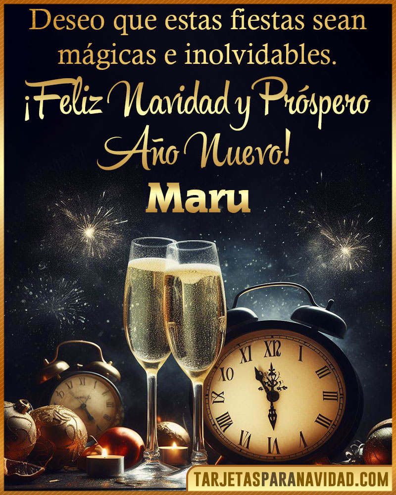 Feliz Navidad y Próspero Año Nuevo Maru