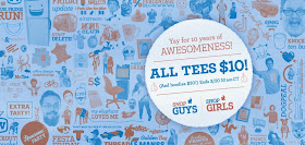 Threadless 10th Anniversary Sale