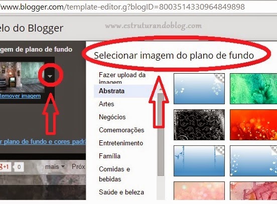 Como personalizar o seu blog no Blogger, alterando a cor e o estilo do plano de fundo