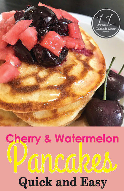 cherry watermelon pancake