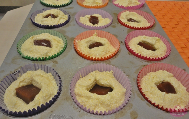 Receita de bolo de fubá com goiabada