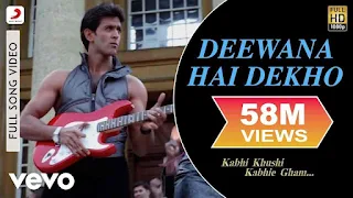 Deewana Hai Dekho Lyrics In English - Kabhi Khushi Kabhie Gham | Hrithik Roshan & Kareena Kapoor