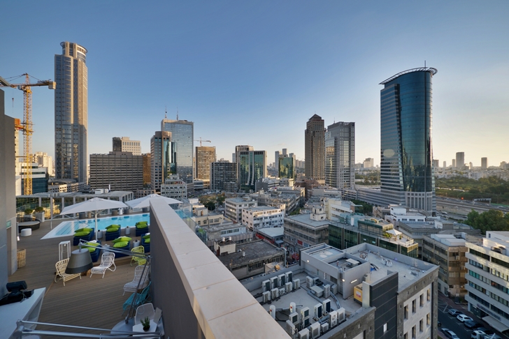 View from Hotel Indigo in Tel Aviv