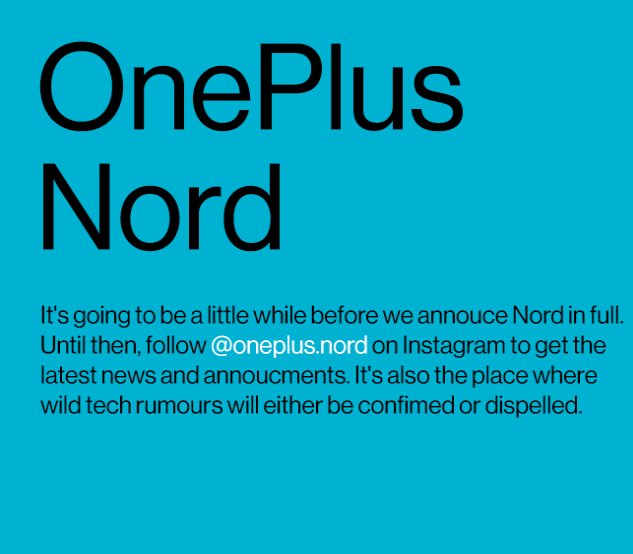ون بلس يمنحنا أول نظرة على هاتف OnePlus Nord الذكي القادم