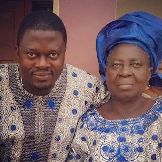 actor Muyiwa Ademola and his mother