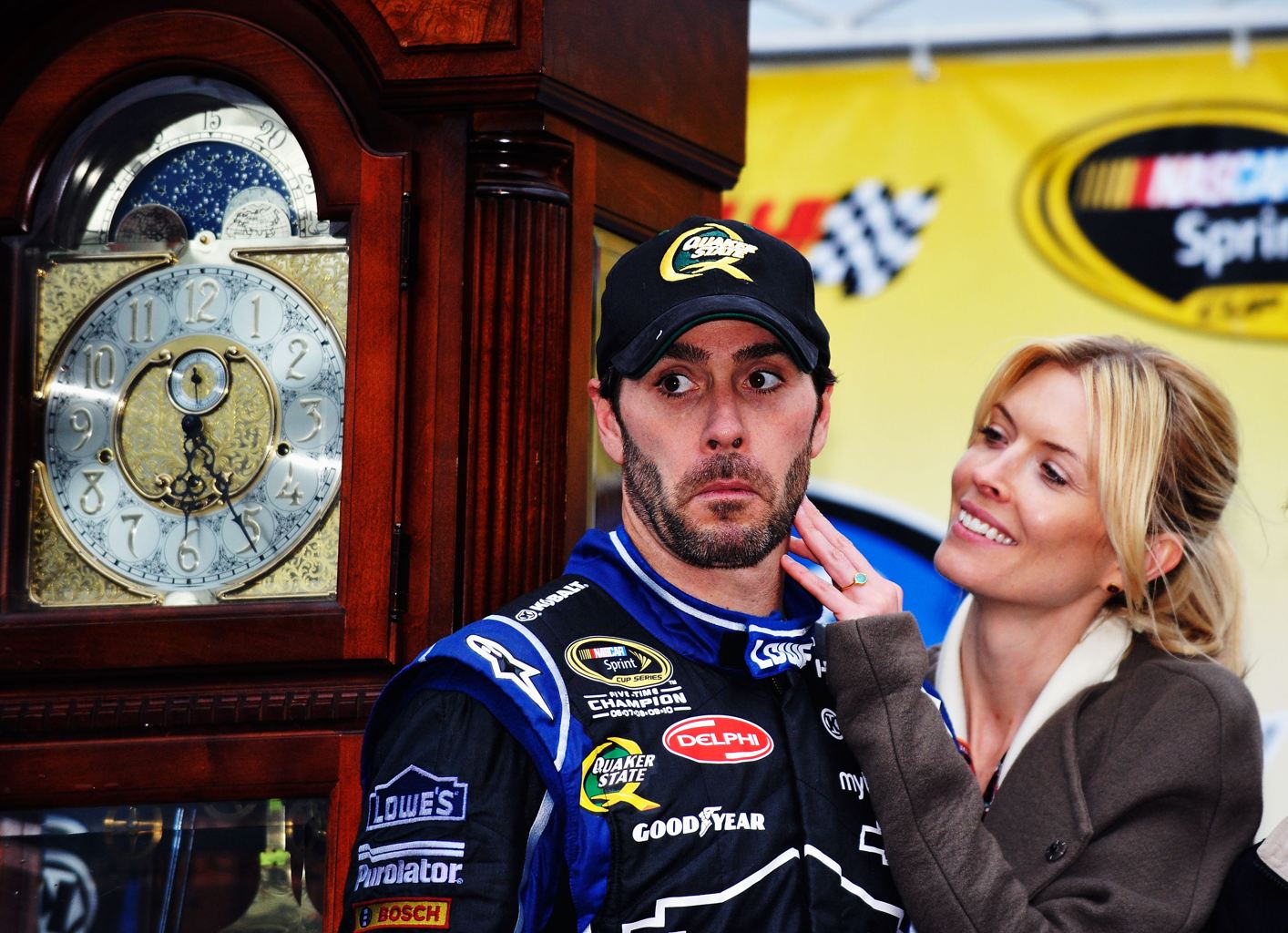 Jimmie Johnson and Chandra Janway