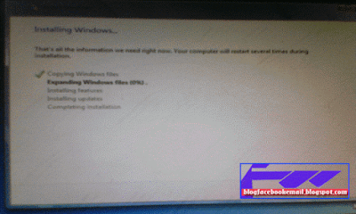 cara instal windos 7