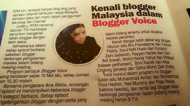 Blogger Voice Sinar Harian