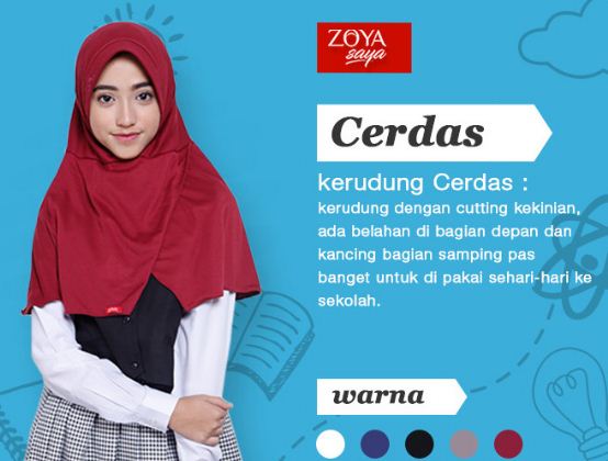 10 Kerudung Zoya Anak Sekolah dan Harga nya