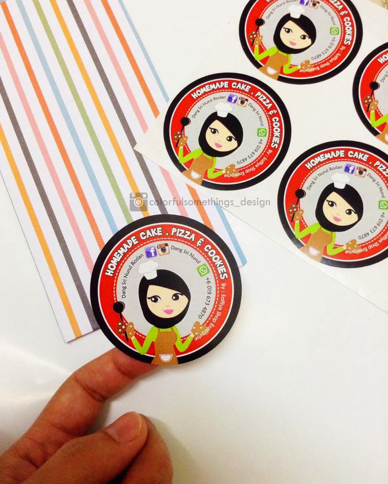 Colourful somethings: NAK TEMPAH STICKER LABEL UNTUK 