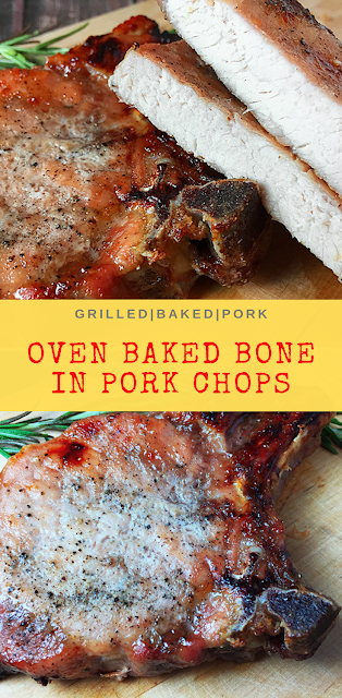 Oven Baked Bone-In Pork Chops
