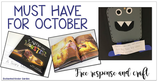 Free October reading response and a craft