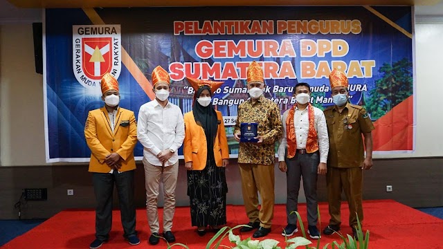 Gubernur Hadiri Pelantikan Pengurus "GEMURA", DPD Sumatera Barat