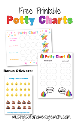 free printable potty training charts