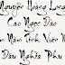 Thư Pháp Đẹp Mới Nhất 2015. Fonts Thư Pháp Thiệp Cưới