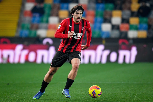 Sandro Tonali AC Milan FC Dribbling