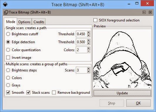 Mengubah Gambar Bitmap Menjadi Vector dengan Inkscape 