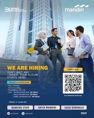 Walk In Interview Bank Mandiri Jabar Area ( Banyak Posisi )