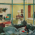 A gorgeous 1960 patio and living designed by Sherwin-Williams