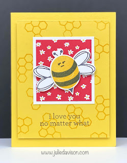 Stampin' Up! Bee Mine Card Kit + 4 Bee My Valentine Card Ideas | www.juliedavison.com #stampinup