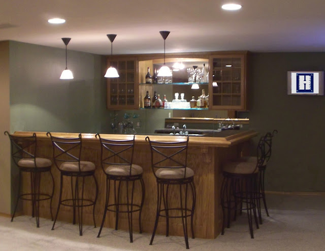 Designing Basement Bar Idea