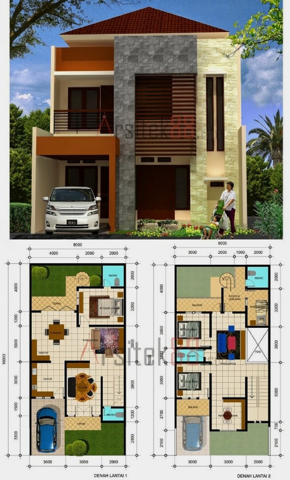 10 Desain Rumah Minimalis 2 Lantai 2021 Terfavorit Fatih Inspira