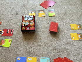 Sushi Go card game in play