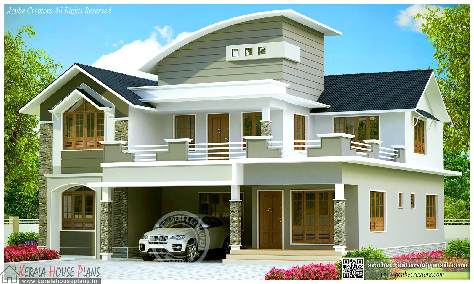 Beautiful Contemporary  House  Design  Kerala  Kerala  House  