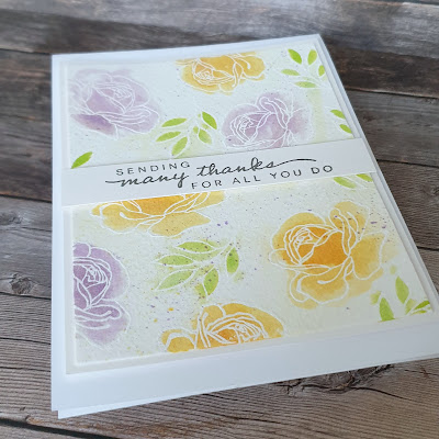 Happiness Abounds stampin up easy watercolour